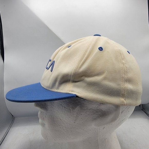 RVCA By PM Tenore L XL White Blue Hat Cap Casual Comfort Lightweight Outdoors - Picture 2 of 10
